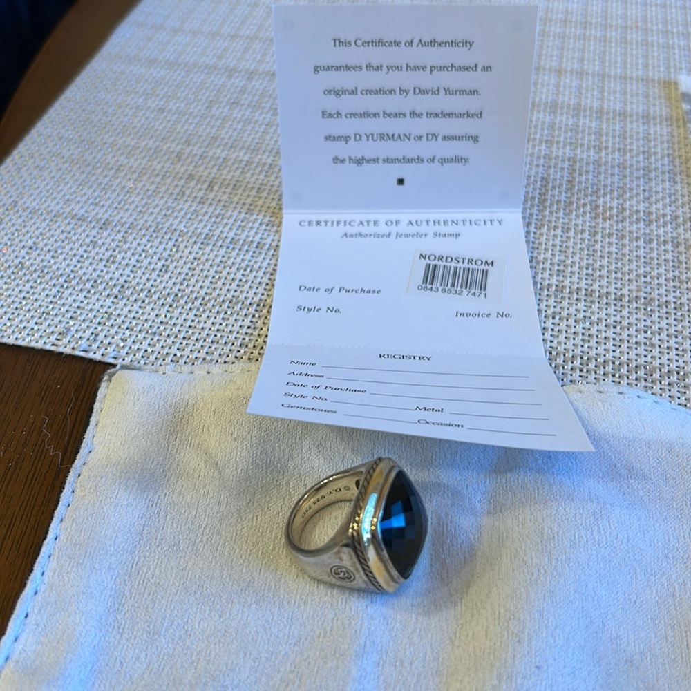 David Yurman Albion Onyx Ring